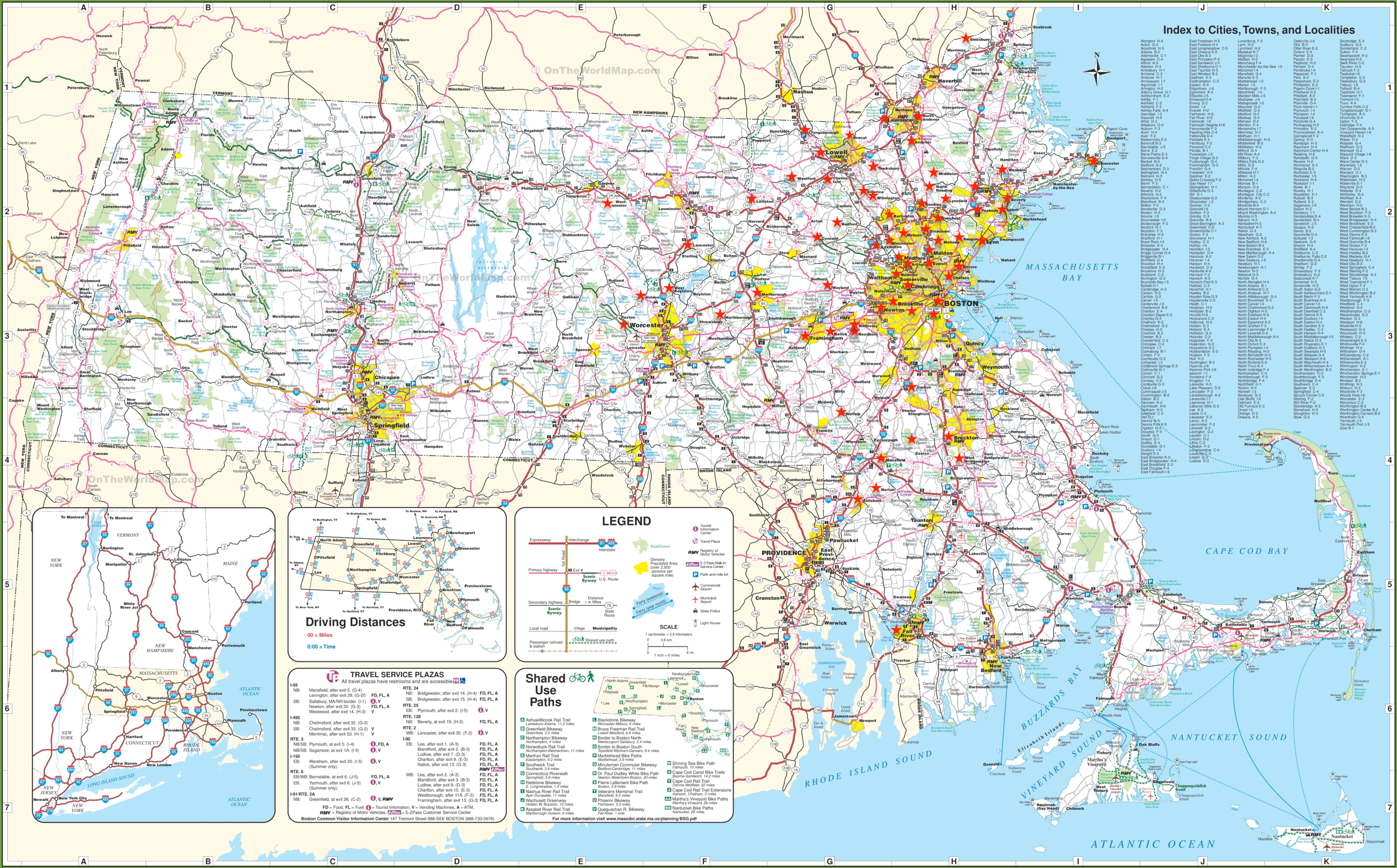 List of: Cities and Towns in Massachusetts